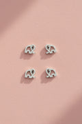 Aretes elefanta con rodio