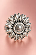 Anillo de girasol electroformado