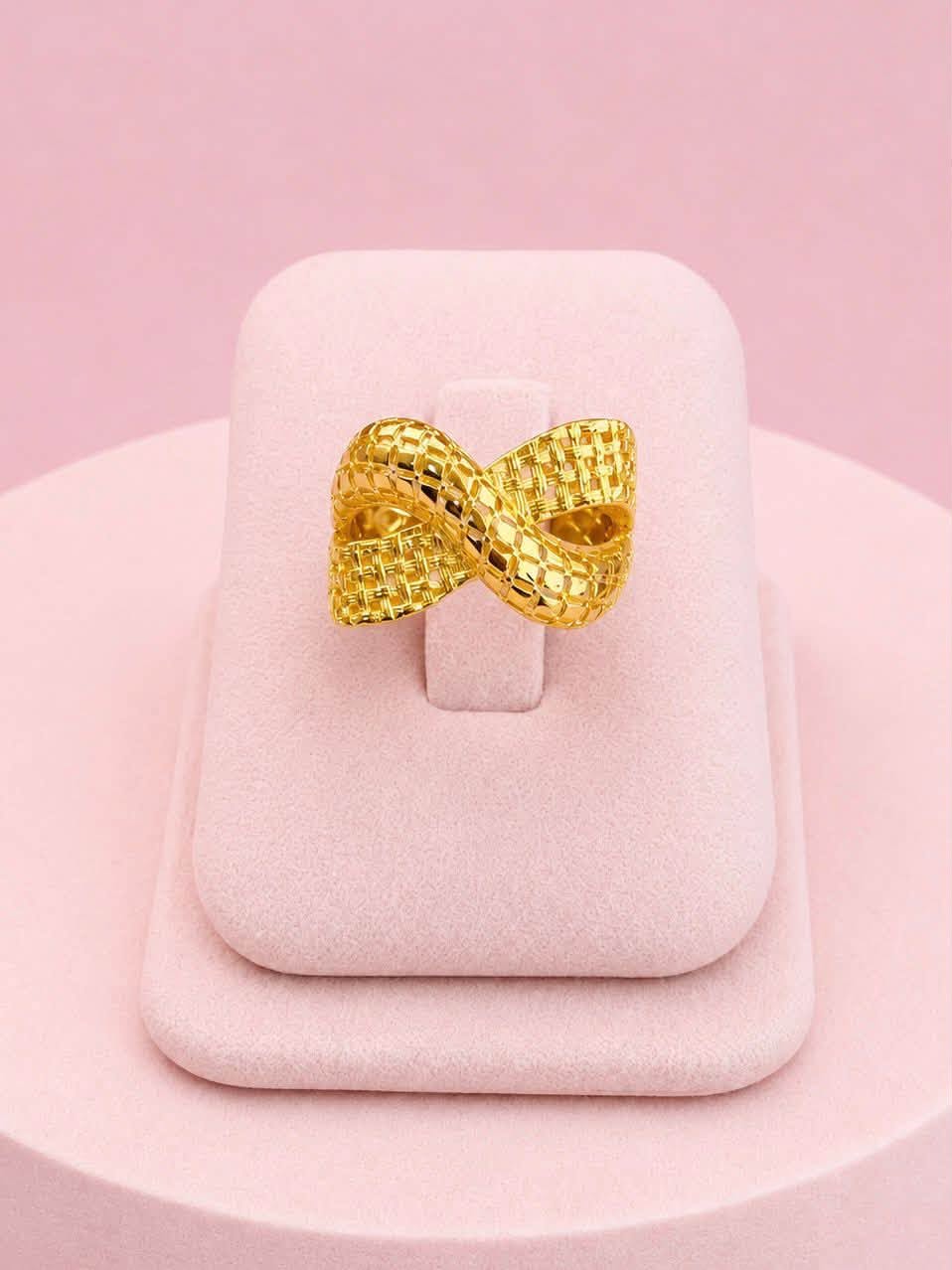 Anillo 4 lineas cruzadas con Baño de ORO  Plata 925