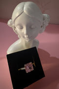 Anillo Rosa con zirconias