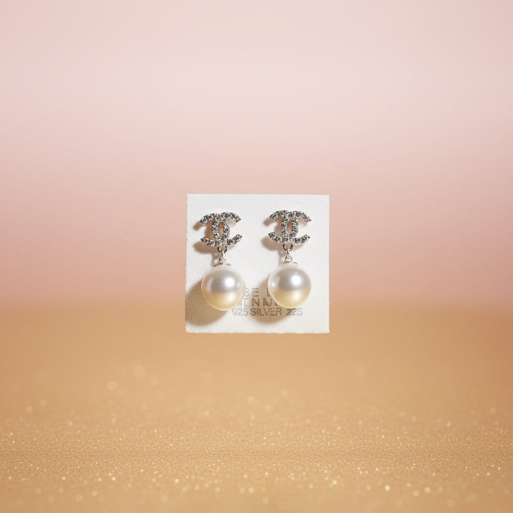 Aretes insp CC con  perla