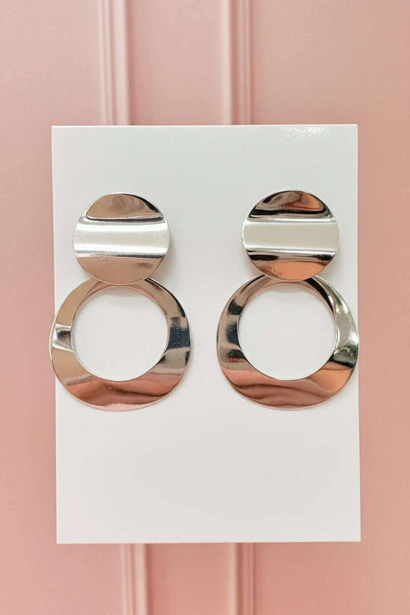 Aretes largo circulo