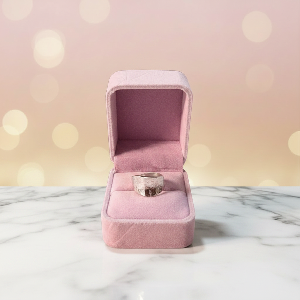 Anillo Martillado Plata .925