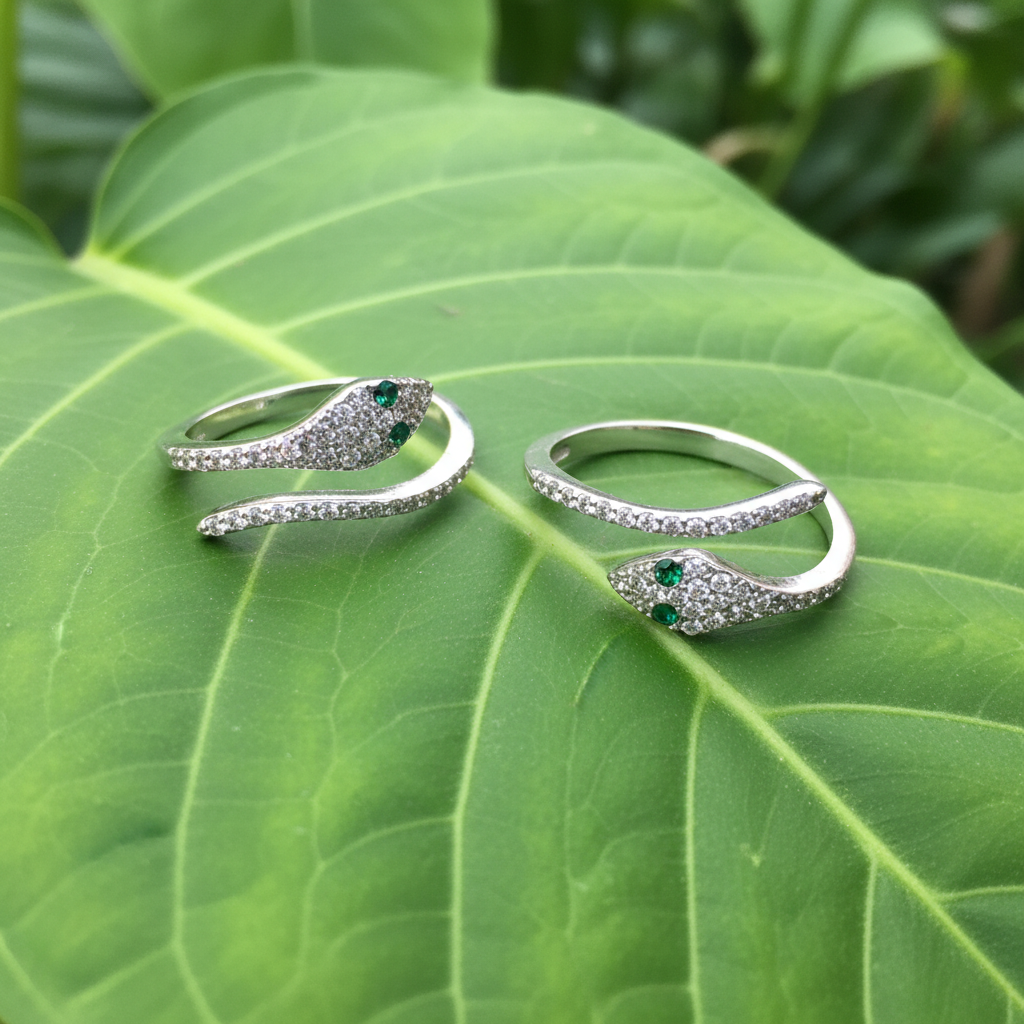 Anillo inspirado de serpiente
