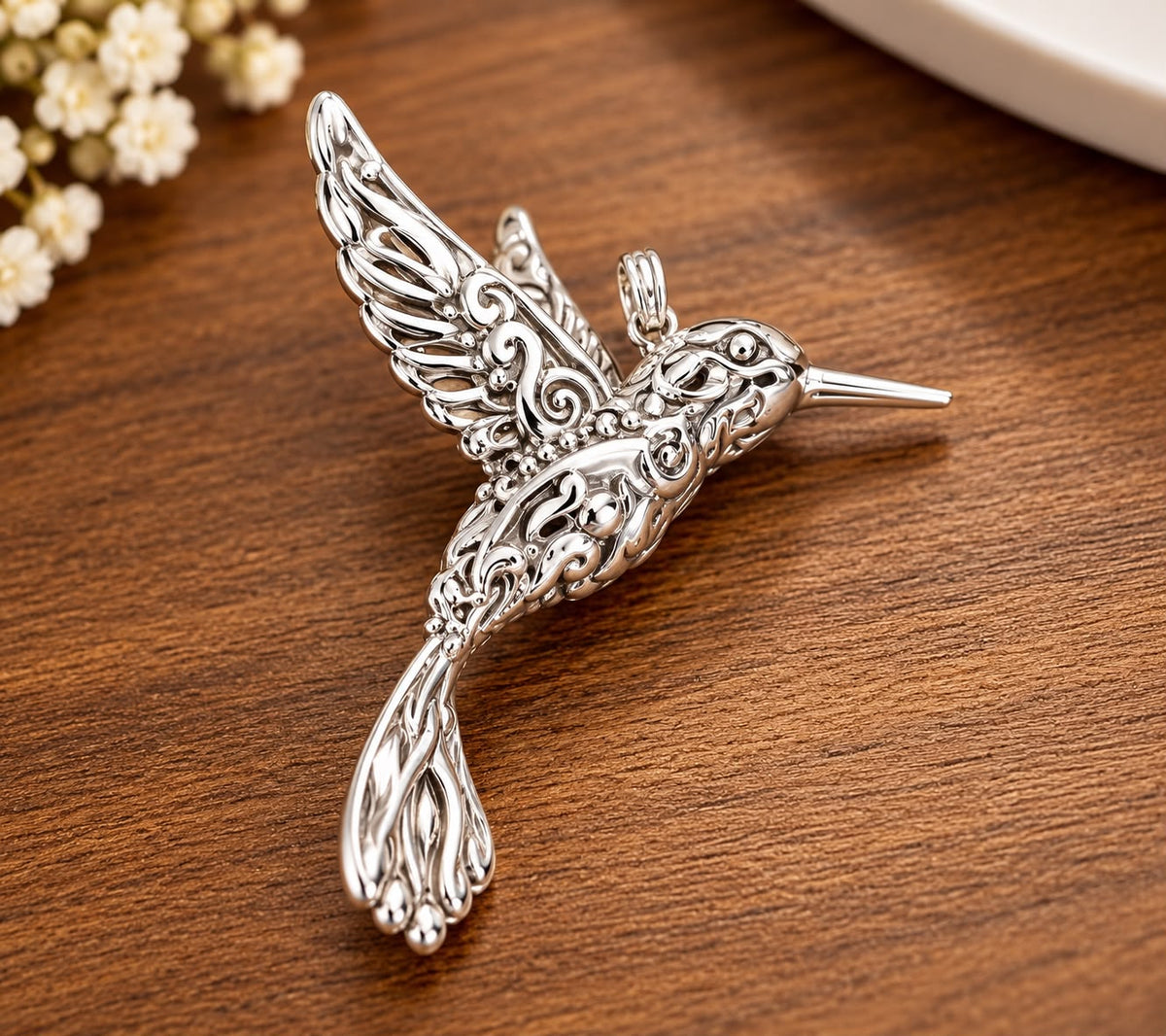 Dije Colibri Electro formado Plata 925