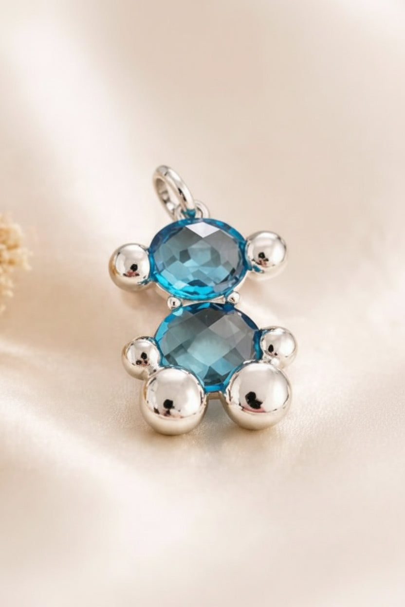 Dije inspiración 1:1 oso grande zirconia plata .925 con rodio